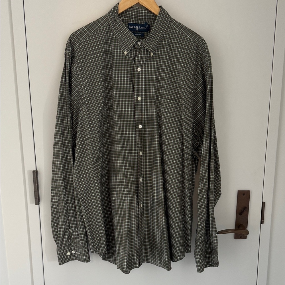 Ralph Lauren Men's Classic Fit Button Down Collar One Pocket No Pony Logo 18|XXL